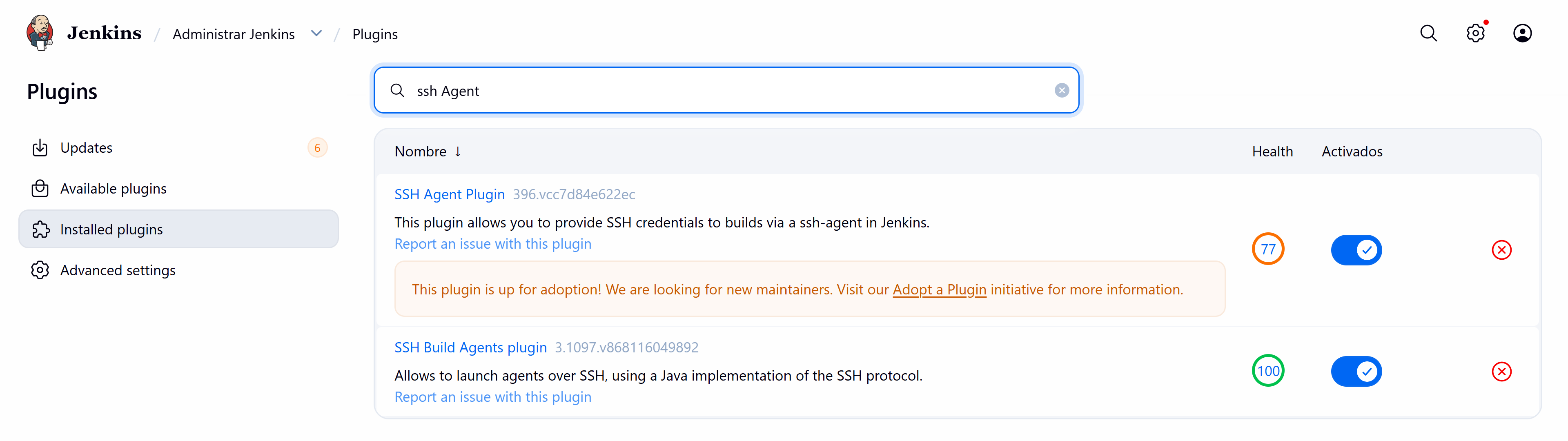 Plugins de Jenkins